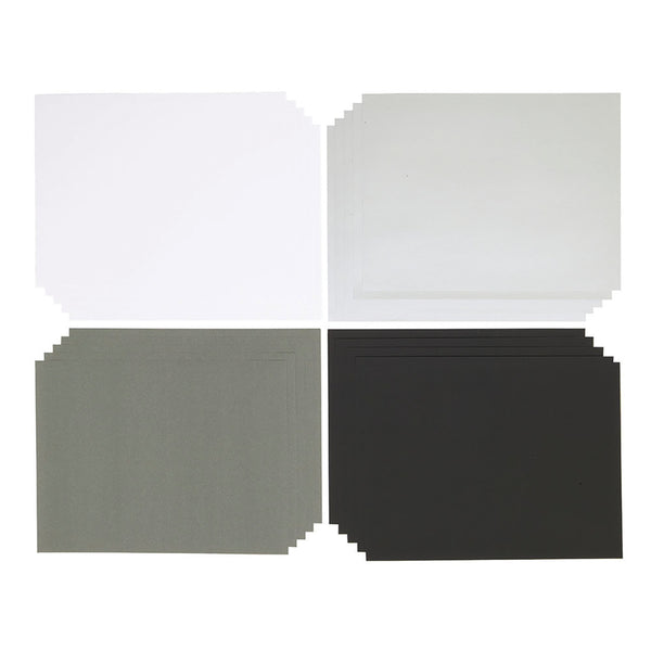 Monochrome Assorted, POSTER PAPER SHEETS, A4+ 250 x 337mm, Pack of, 100 sheets