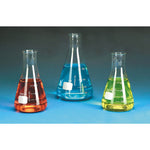GLASS, CONICAL NARROW NECK FLASK, 50ml, Each