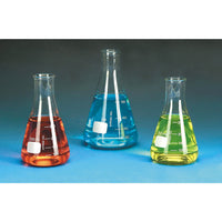 GLASS, CONICAL NARROW NECK FLASK, 50ml, Each