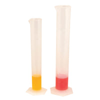 POLYPROPYLENE MEASURING CYLINDER, 25ml, Pack of 10