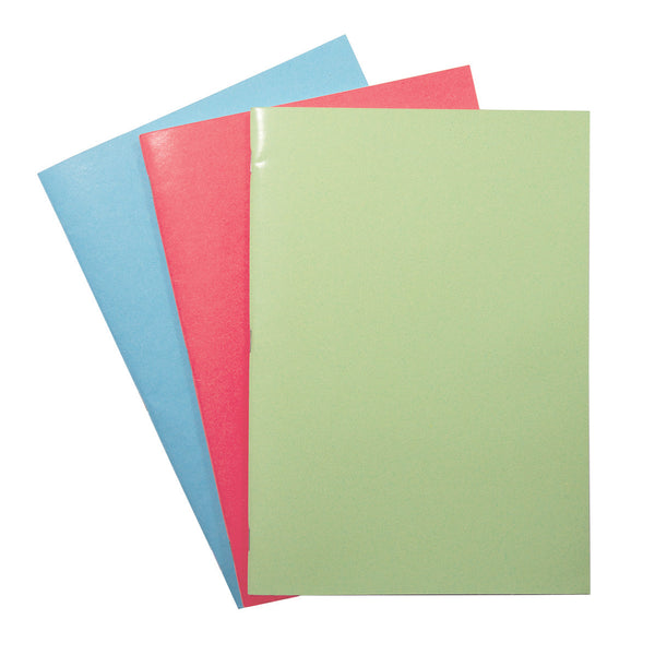 BOOK, SKETCH, STAPLED, A4 Glossy Cover Coloured, Green, Each