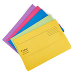Smartbuy, DOCUMENT WALLETS, FOOLSCAP, Brights, 300gsm, Assorted, Box of 25