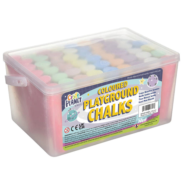 CHALK, Playground, Giant Playground, Large Tub, Coloured, Pack of, 52