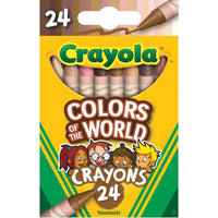 MULTICULTURAL CRAYONS, Age 3+, Pack of, 24