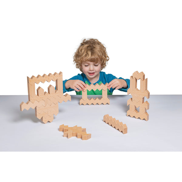 ZIGZAG BLOCKS, Age 2+, Set of, 30 pieces