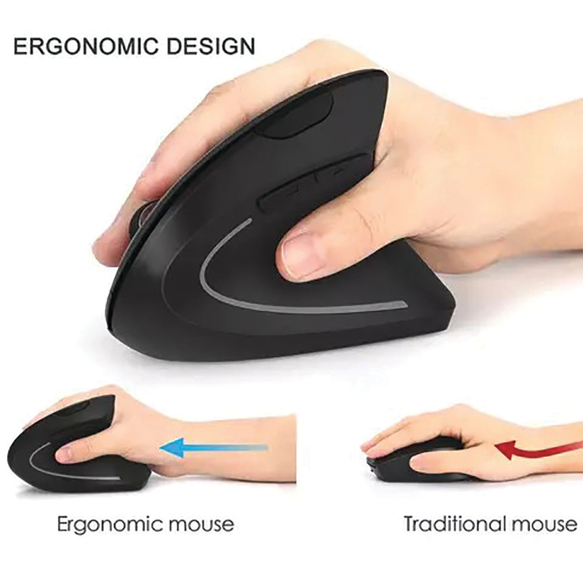 Mouse wireless ergonomico ad un PREZZONE su : 12€