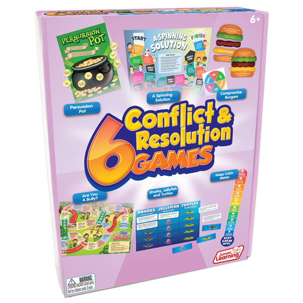 CONFLICT & RESOLUTION GAMES, Age 6+, Set of, 6
