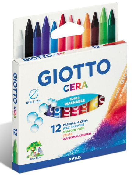GIOTTO Jumbo Wax Crayons, Pack of 12