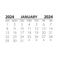 Calendar Tabs 2024 Pack of 25
