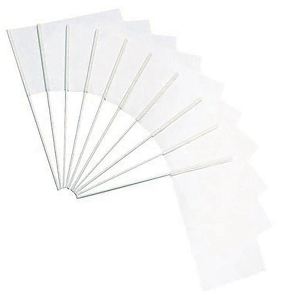 White Paper Flags, 120x210mm, Pack of 10