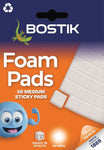 Bostik Foam Pads, 12x12mm, Pack of 50 pads