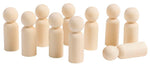 Wooden People Shapes, Pack of 10