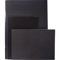 BOOK, SKETCH, STAPLED, Glossy Cover Black, A4 Landscape, Pack of 25