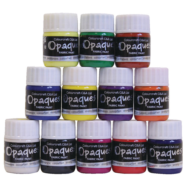 FABRIC PAINT, Introductory Pack, Pack of, 12 x 65ml