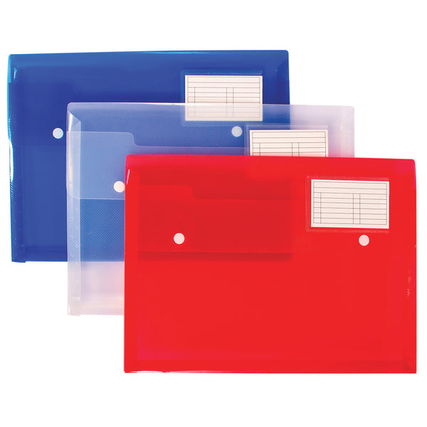 DOUBLE STUD WALLETS, DOUBLE STUD WALLETS, Assorted Colours, Pack of 5