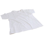 T SHIRTS, PLAIN WHITE, Age 5-6 (1160mm) Chest 26-28in, Each