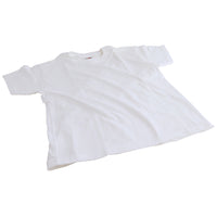 T SHIRTS, PLAIN WHITE, Age 9-11 (1400mm) Chest 32in, Each