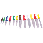 COLOUR CODED KITCHEN KNIVES, Green Handle, Each
