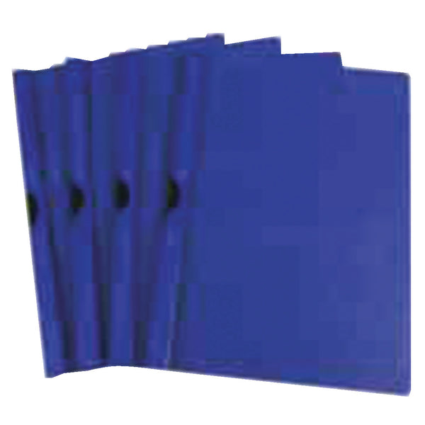 CLIP FILES, Economy Single Colours, 30 Sheet Capacity, Blue, Box of 25