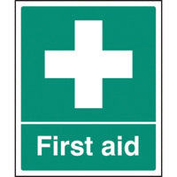 SAFETY SIGNS, First aid, 250 x 300mm, Each