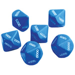 PLACE VALUE DICE, Thousands Set, Pack of 6