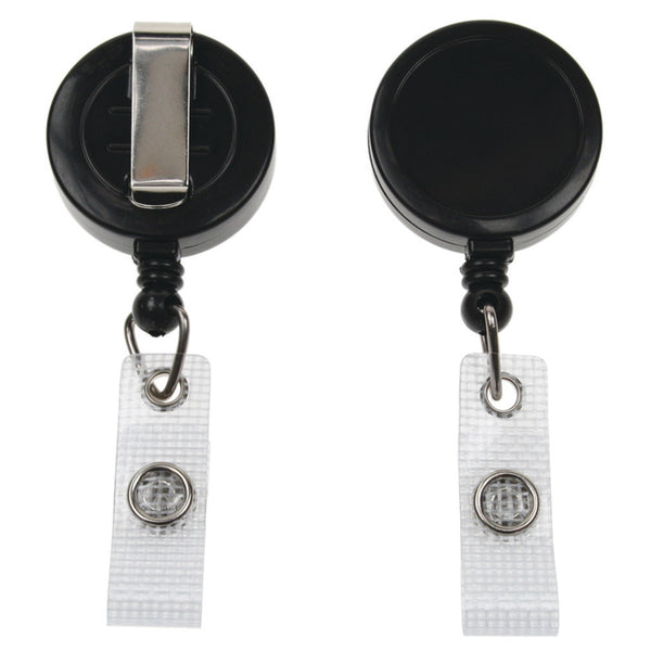 SNAP-BACK BADGE REELS, With Strap, Pack of 10
