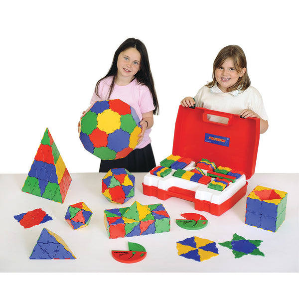 POLYDRON, Geometry Set with Teacher's Guide, Age 5-11, Set
