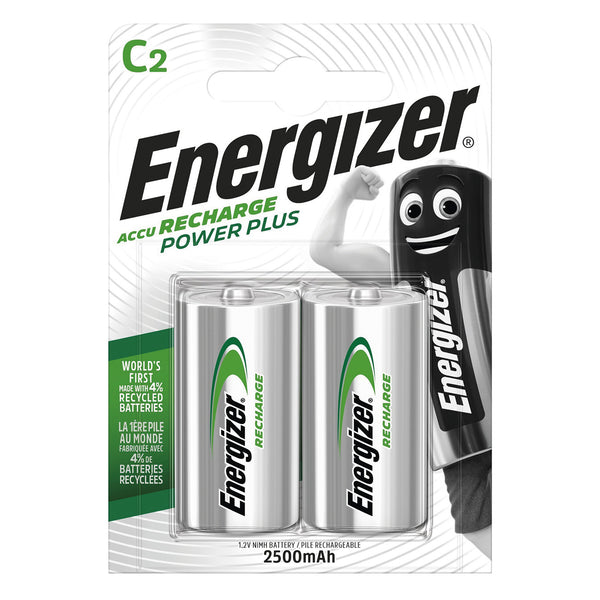 BATTERIES, ENERGIZER RECHARGEABLES, 1.2 volts, Pack of, 2
