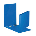 RING BINDER, 4 RING ('D' Shaped), A3, PVC Covered Stiff Board, 30mm Capacity, Blue, Each