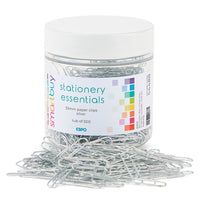 SMARTBUY, PAPER CLIPS, Silver, 33mm, Tub of 500