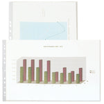 PUNCHED PRESENTATION POCKETS, GLASS CLEAR - OPEN AT TOP, Medium Weight, A3 (90 Microns Thick), Landscape, Box of, 50