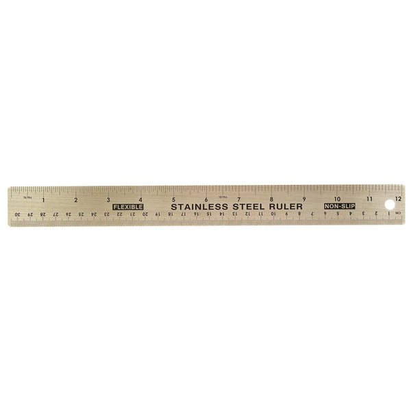 RULERS, Helix Flexible Stainless Steel, 30cm/12inches, Each
