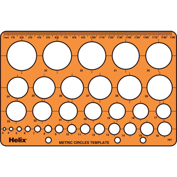 Helix Metric Circle Template each