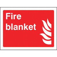 FIRE EQUIPMENT SIGNS, Fire blanket, 200 x 150mm, Each