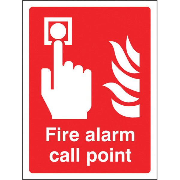 FIRE EQUIPMENT SIGNS, Fire alarm call point, 150 x 200mm, Each