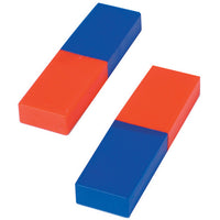 BAR MAGNETS, Plastic Cased, 80 x 22 x 10mm, Pair