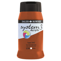 PAINT, ACRYLIC, DALER ROWNEY SYSTEM 3, Individual Colours, Copper Imit, 500ml