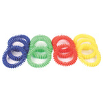 RUBBER QUOITS TELEPHONE WIRE THROWING RINGS, Pack of, 12