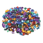 ACRYLIC GEMSTONES, Plain Backed, Pack of, Approx. 450g