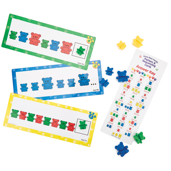 THREE BEAR FAMILY, Pattern and Sequencing Cards, Set of 15