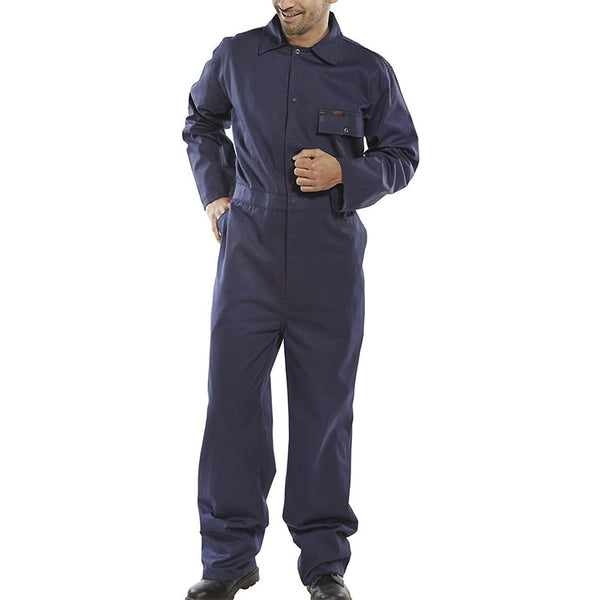 BOILER SUITS, Navy Blue Cotton Drill, 46-48in chest, Each