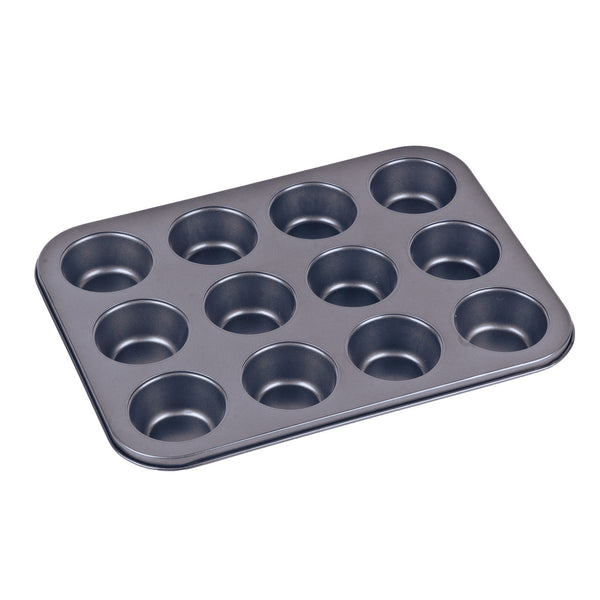 NON-STICK BAKEWARE, Muffin Tray, 12 Holes, 350 x 262 x 29mm, Each