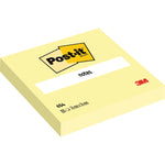 REPOSITIONABLE NOTES, POST-IT CANARY YELLOW NOTES, Canary Yellow, 76 x 76mm, Pack of 12