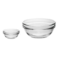 GLASSWARE, BOWLS, 100mm dia., Pack of 6