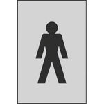 FACILITIES SIGNS, Male Symbol, 100 x 150mm, Each