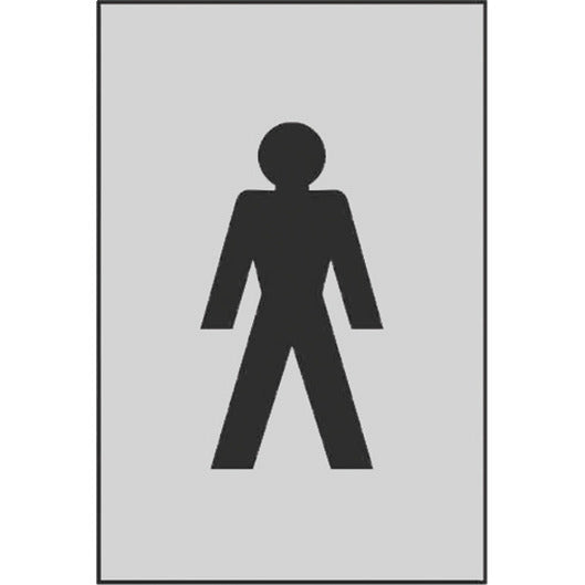 FACILITIES SIGNS, Male Symbol, 100 x 150mm, Each