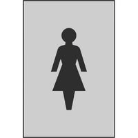 FACILITIES SIGNS, Female Symbol, 100 x 150mm, Each