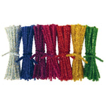 PIPE CLEANERS, 3mm Wide, TINSEL EFFECT PIPE CLEANERS, Pack of, 250