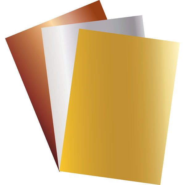 METALLIC CARD, Gold, Pack of, 20 sheets