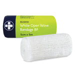 FIRST AID, BANDAGES, White Open Weave Cotton, 50mm wide, Each